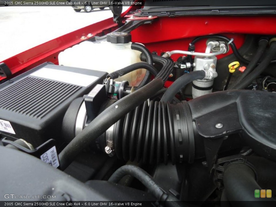 6.0 Liter OHV 16-Valve V8 Engine for the 2005 GMC Sierra 2500HD #47228288