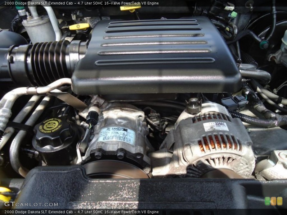 4.7 Liter SOHC 16-Valve PowerTech V8 Engine for the 2000 Dodge Dakota #47230505