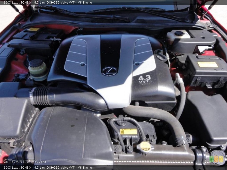 4.3 Liter DOHC 32 Valve VVT-i V8 Engine for the 2003 Lexus SC #47243174