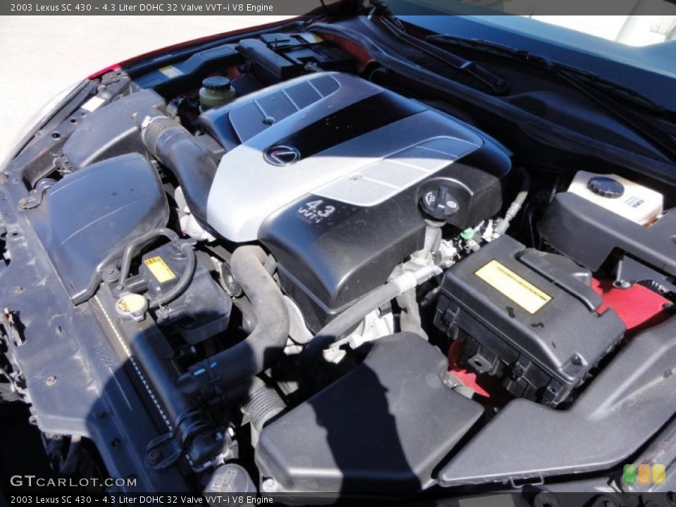 4.3 Liter DOHC 32 Valve VVT-i V8 Engine for the 2003 Lexus SC #47243186