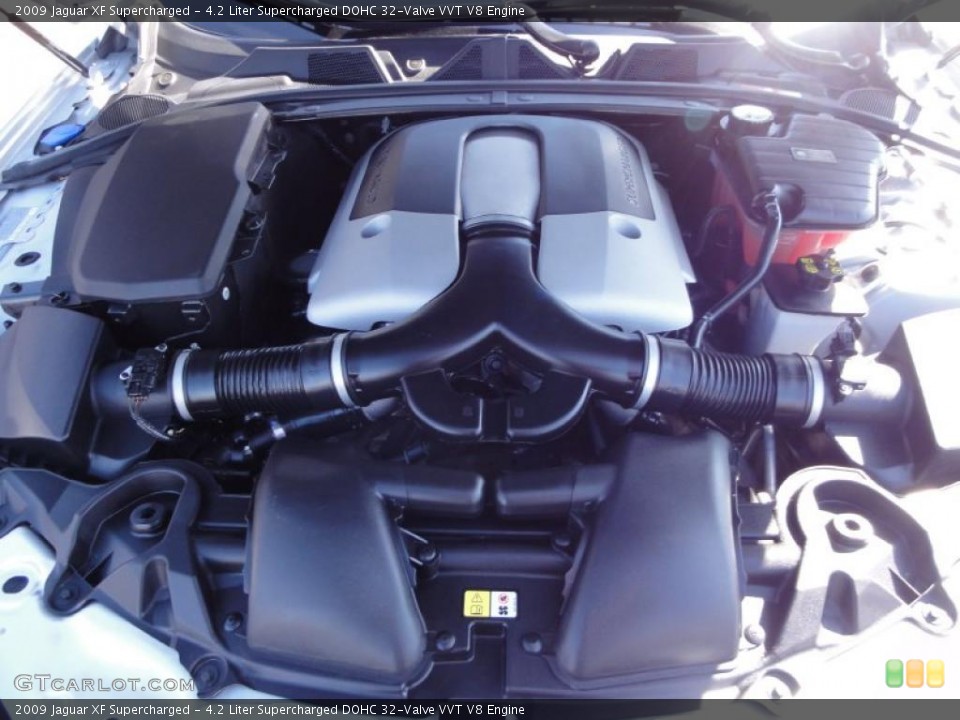 4.2 Liter Supercharged DOHC 32-Valve VVT V8 Engine for the 2009 Jaguar XF #47247974