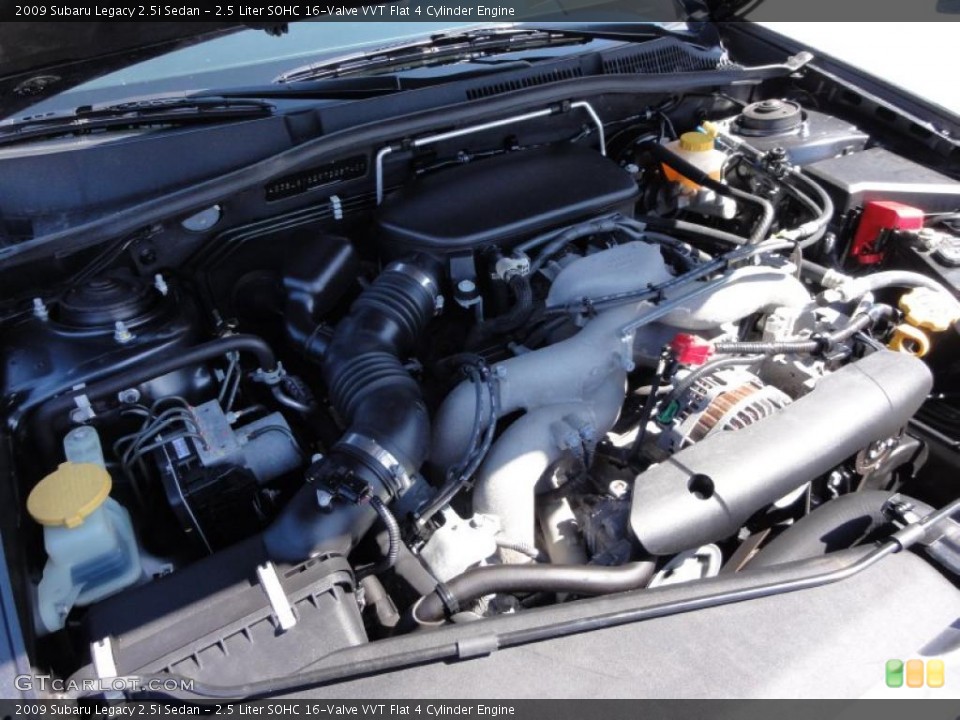2.5 Liter SOHC 16-Valve VVT Flat 4 Cylinder Engine for the 2009 Subaru Legacy #47249645