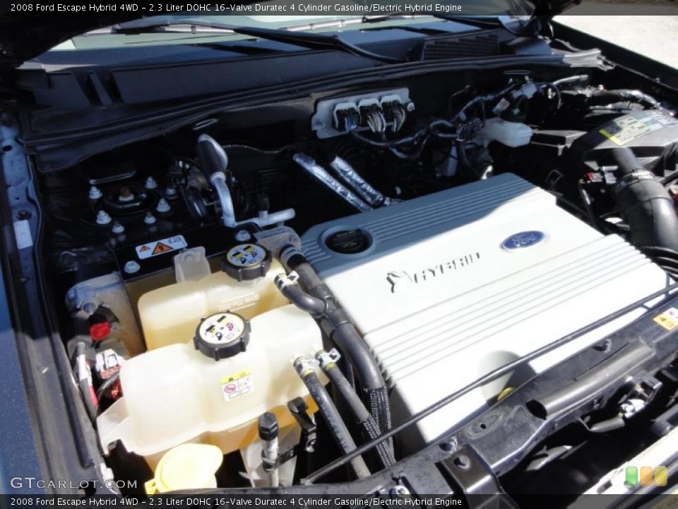 2.3 Liter DOHC 16-Valve Duratec 4 Cylinder Gasoline/Electric Hybrid Engine for the 2008 Ford Escape #47249780