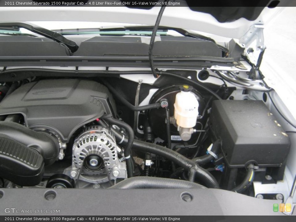 4.8 Liter Flex-Fuel OHV 16-Valve Vortec V8 Engine for the 2011 Chevrolet Silverado 1500 #47254109