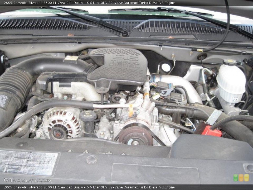 6.6 Liter OHV 32-Valve Duramax Turbo Diesel V8 Engine for the 2005 Chevrolet Silverado 3500 #47256008