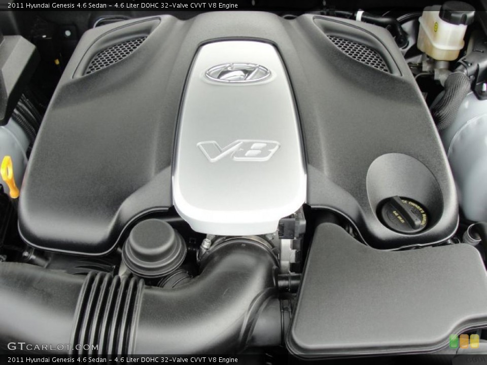 4.6 Liter DOHC 32-Valve CVVT V8 Engine for the 2011 Hyundai Genesis #47262203