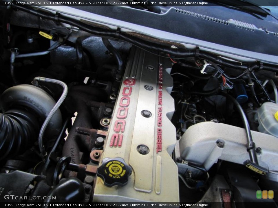 5.9 Liter OHV 24-Valve Cummins Turbo Diesel Inline 6 Cylinder Engine for the 1999 Dodge Ram 2500 #47264645