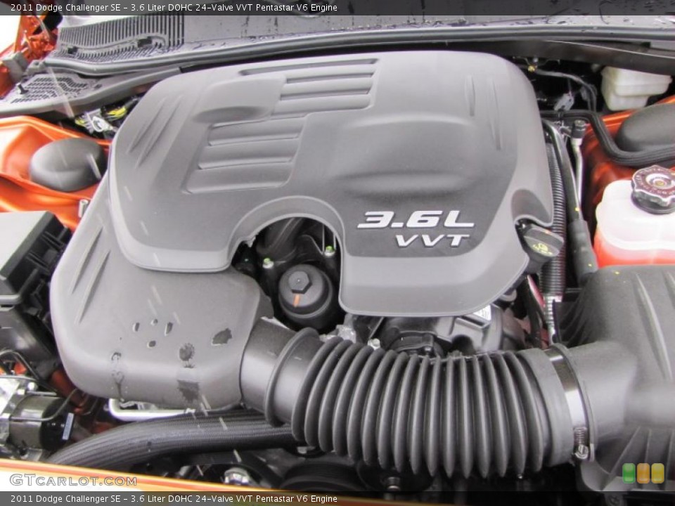 3.6 Liter DOHC 24-Valve VVT Pentastar V6 Engine for the 2011 Dodge Challenger #47268131