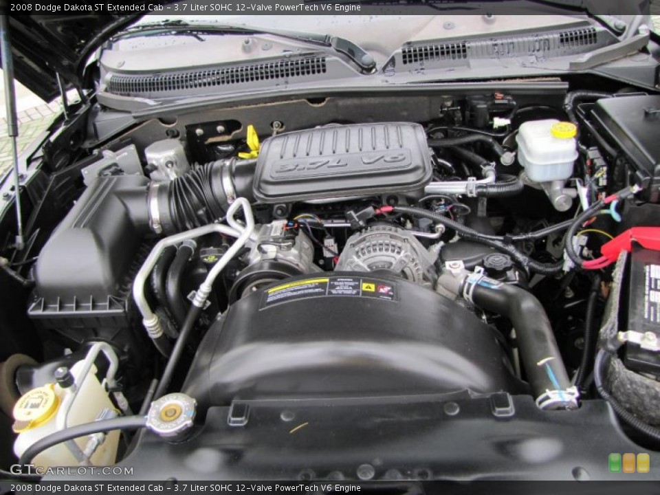 3.7 Liter SOHC 12-Valve PowerTech V6 Engine for the 2008 Dodge Dakota #47270488