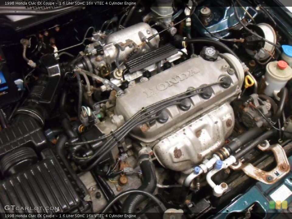 1.6 Liter SOHC 16V VTEC 4 Cylinder Engine for the 1998 Honda Civic #47279181
