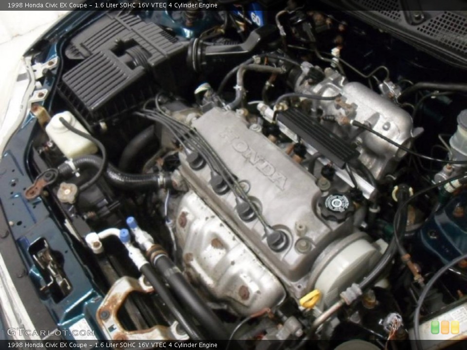1.6 Liter SOHC 16V VTEC 4 Cylinder Engine for the 1998 Honda Civic #47279193