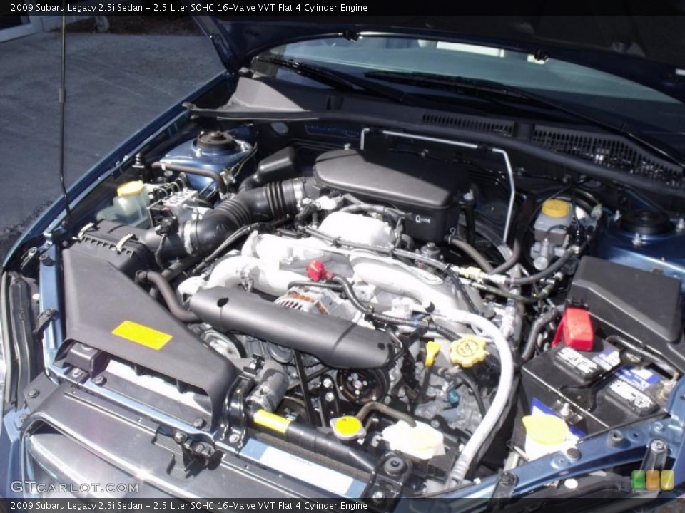 2.5 Liter SOHC 16-Valve VVT Flat 4 Cylinder Engine for the 2009 Subaru Legacy #47286588