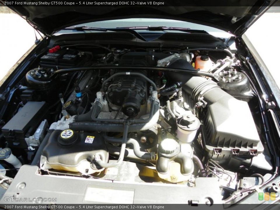 5.4 Liter Supercharged DOHC 32-Valve V8 Engine for the 2007 Ford Mustang #47296727