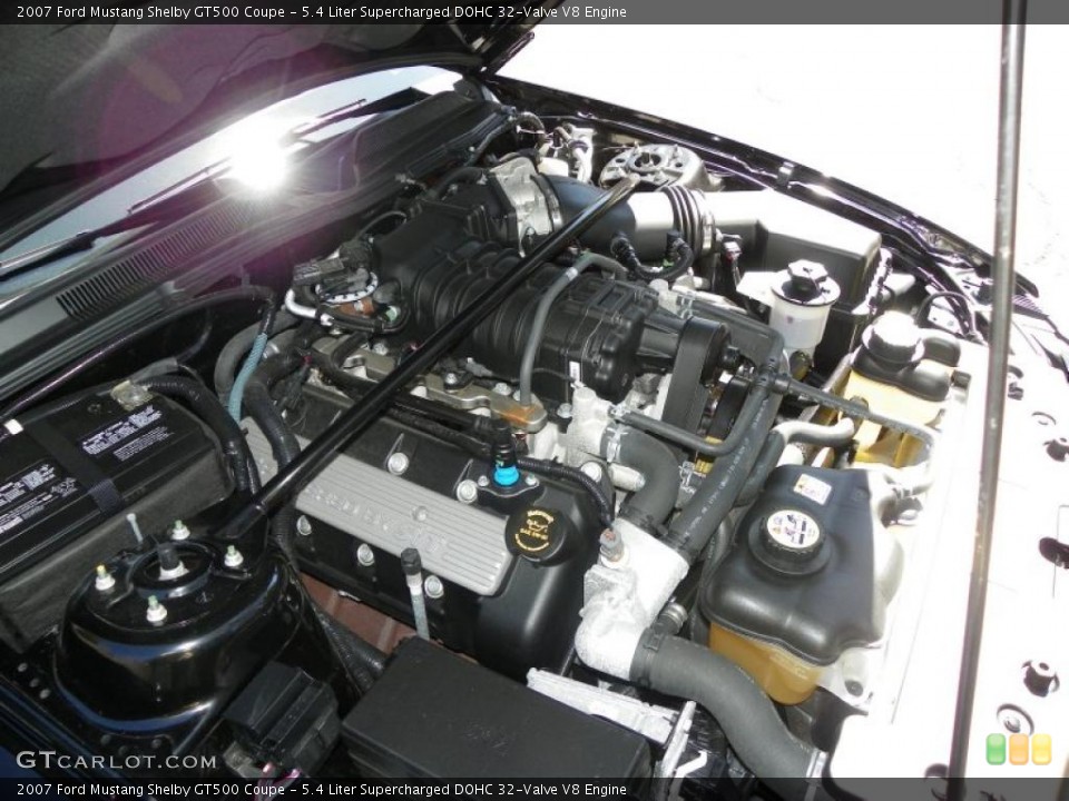 5.4 Liter Supercharged DOHC 32-Valve V8 Engine for the 2007 Ford Mustang #47296742