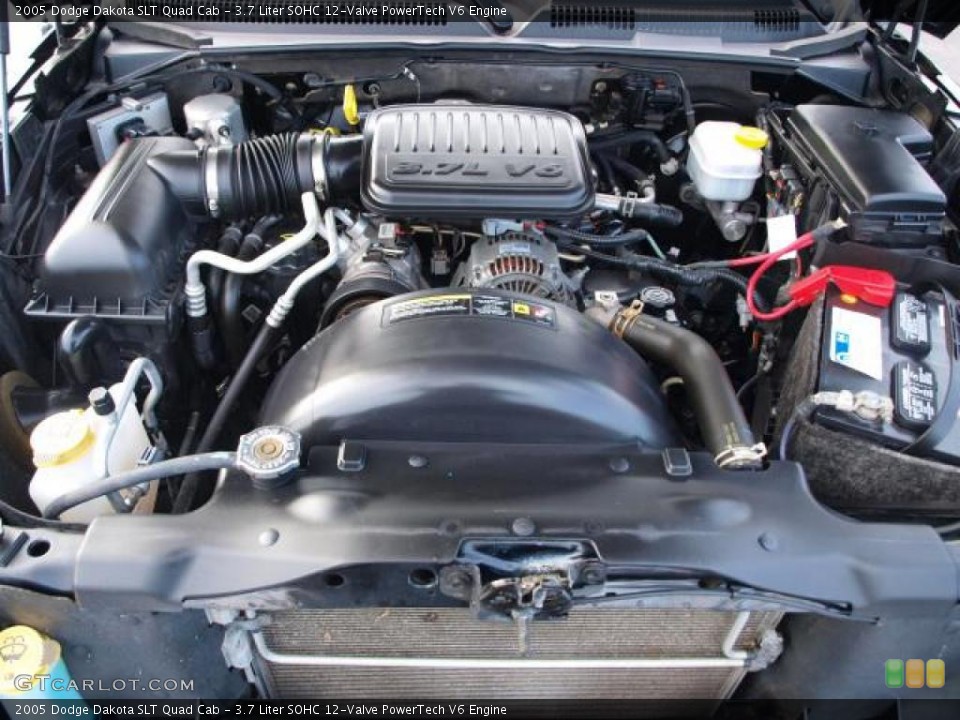 3.7 Liter SOHC 12-Valve PowerTech V6 Engine for the 2005 Dodge Dakota #47299577