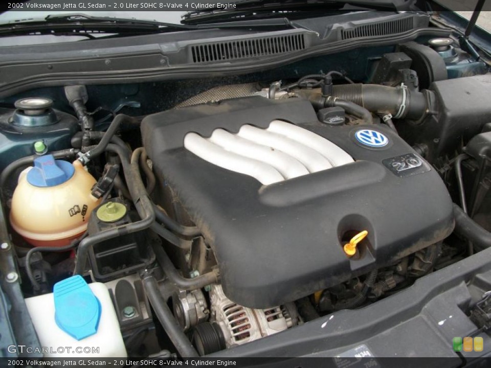 2.0 Liter SOHC 8-Valve 4 Cylinder 2002 Volkswagen Jetta Engine