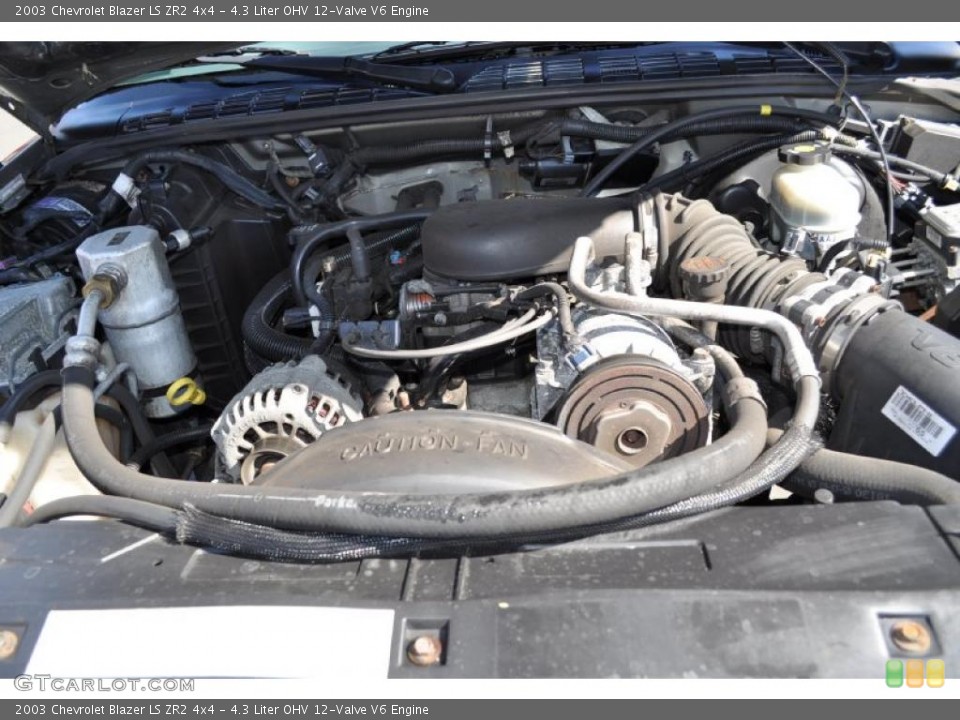 4.3 Liter OHV 12-Valve V6 Engine for the 2003 Chevrolet Blazer #47315880