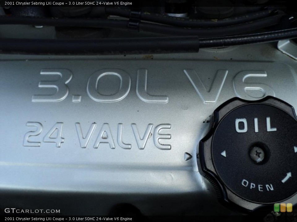 3.0 Liter SOHC 24-Valve V6 Engine for the 2001 Chrysler Sebring #47319788