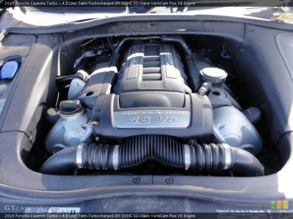 4.8 Liter Twin-Turbocharged DFI DOHC 32-Valve VarioCam Plus V8 2010 Porsche Cayenne Engine