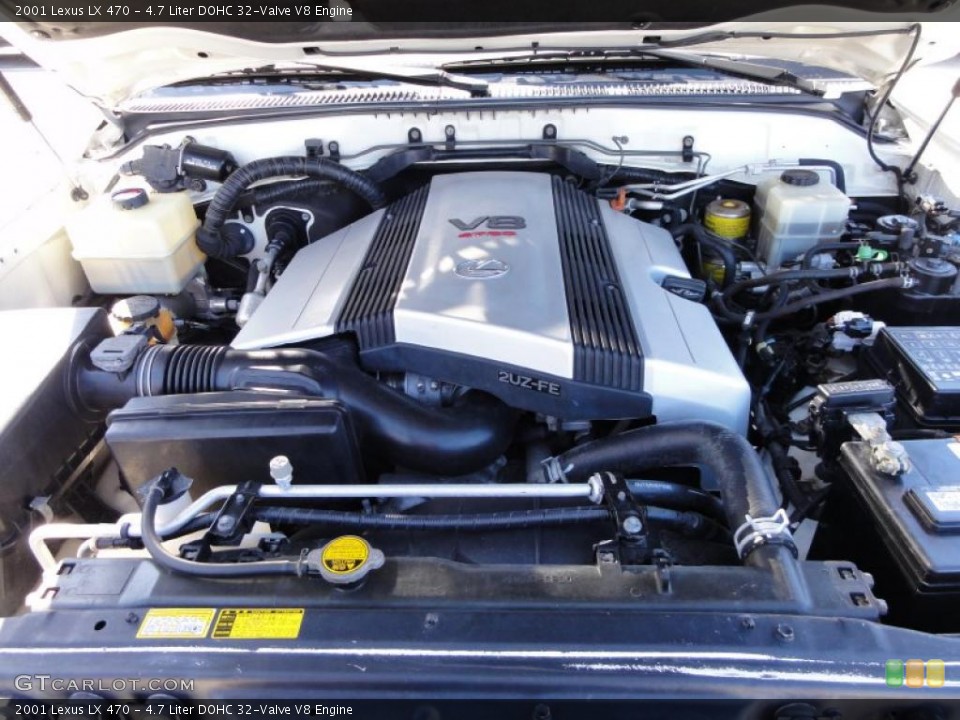 4.7 Liter DOHC 32-Valve V8 Engine for the 2001 Lexus LX #47324777