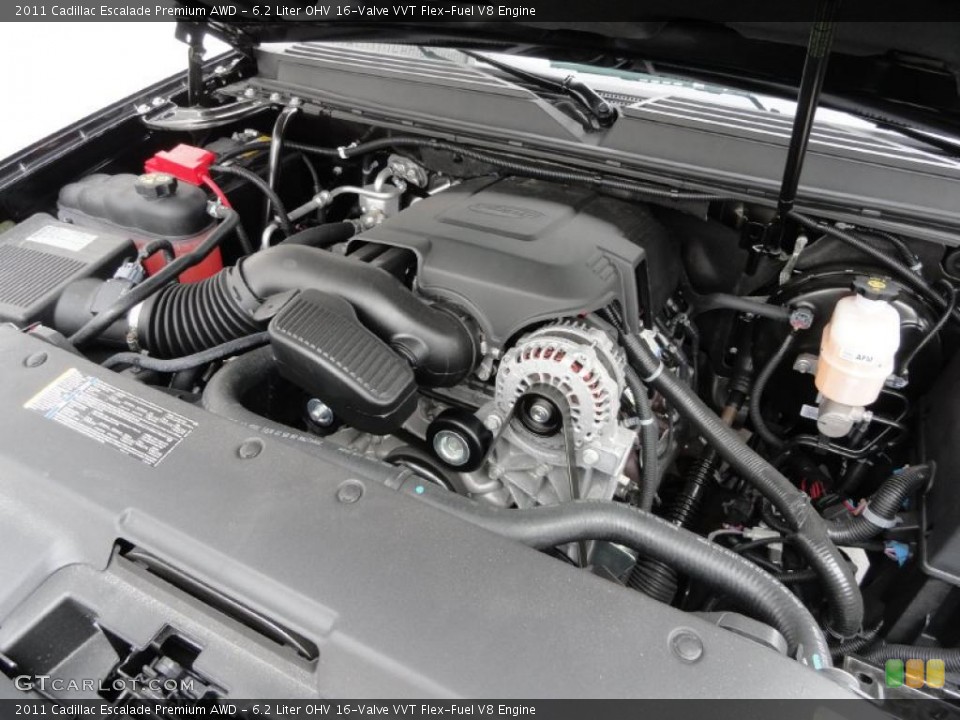 6.2 Liter OHV 16-Valve VVT Flex-Fuel V8 Engine for the 2011 Cadillac Escalade #47328069