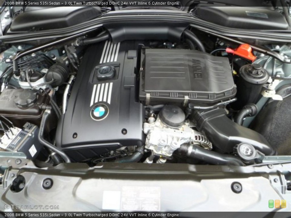 3.0L Twin Turbocharged DOHC 24V VVT Inline 6 Cylinder Engine for the 2008 BMW 5 Series #47332381