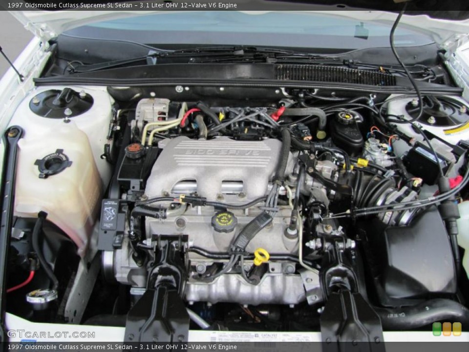 3.1 Liter OHV 12-Valve V6 1997 Oldsmobile Cutlass Supreme Engine