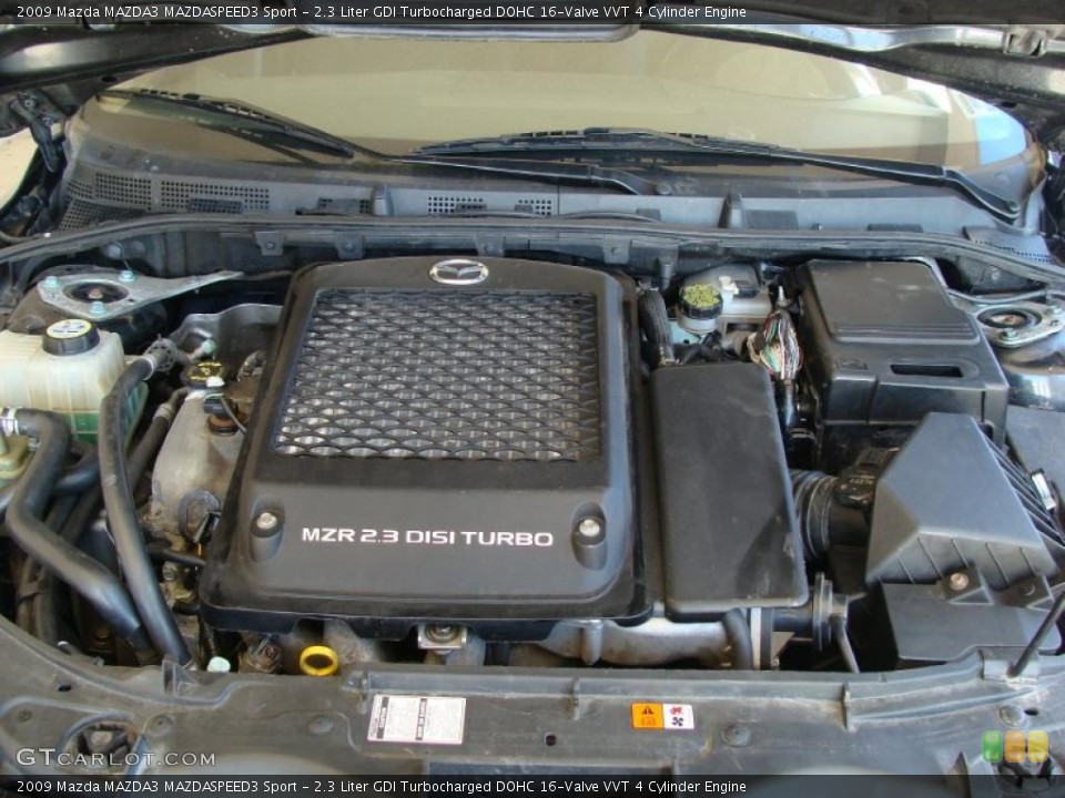 2.3 Liter GDI Turbocharged DOHC 16-Valve VVT 4 Cylinder Engine for the 2009 Mazda MAZDA3 #47346737