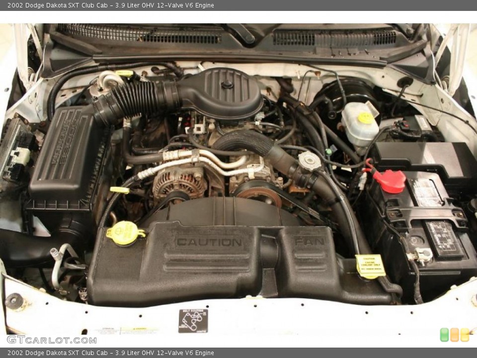 3.9 Liter OHV 12-Valve V6 Engine for the 2002 Dodge Dakota #47348858