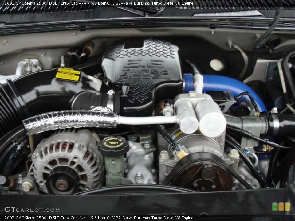 6.6 Liter OHV 32-Valve Duramax Turbo Diesel V8 Engine for the 2002 GMC Sierra 2500HD #47360372