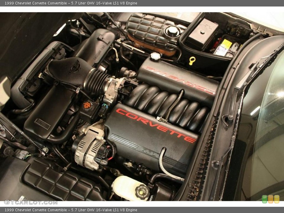 5.7 Liter OHV 16-Valve LS1 V8 Engine for the 1999 Chevrolet Corvette #47375612