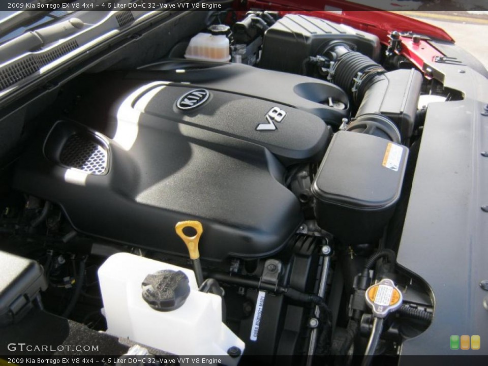 4.6 Liter DOHC 32-Valve VVT V8 Engine for the 2009 Kia Borrego #47376734