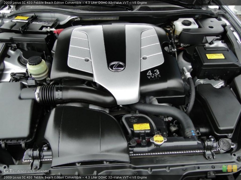 4.3 Liter DOHC 32-Valve VVT-i V8 Engine for the 2009 Lexus SC #47387579
