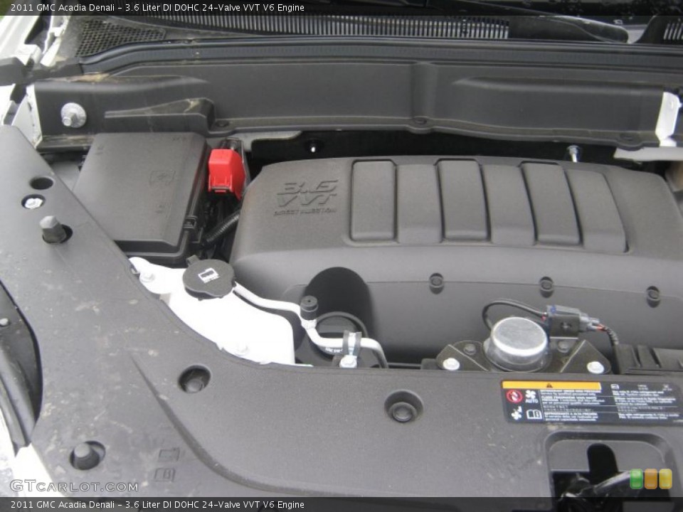 3.6 Liter DI DOHC 24-Valve VVT V6 2011 GMC Acadia Engine