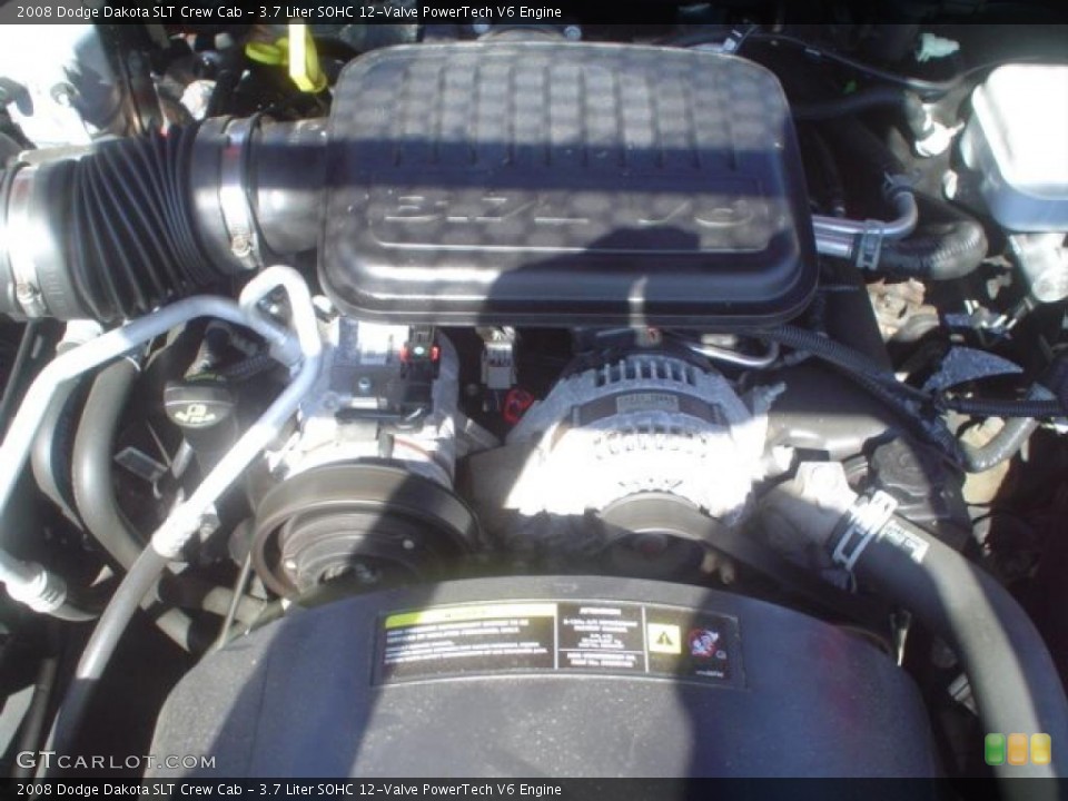 3.7 Liter SOHC 12-Valve PowerTech V6 Engine for the 2008 Dodge Dakota #47417543