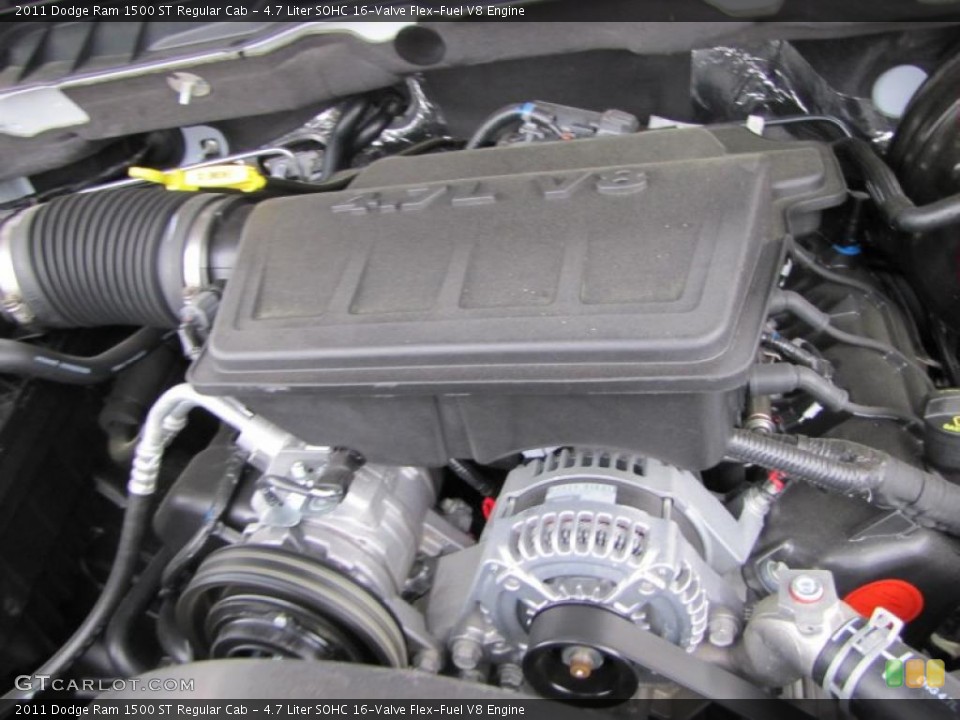 4.7 Liter SOHC 16-Valve Flex-Fuel V8 Engine for the 2011 Dodge Ram 1500 #47430510