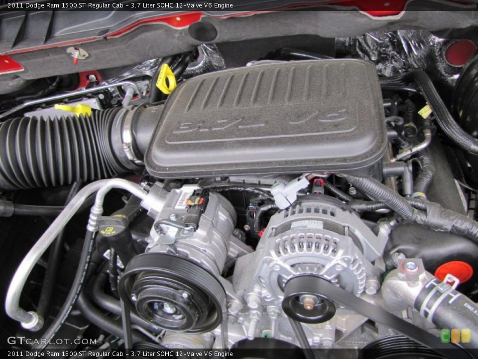 3.7 Liter SOHC 12-Valve V6 Engine for the 2011 Dodge Ram 1500 #47431110