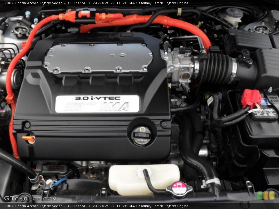 3.0 Liter SOHC 24-Valve i-VTEC V6 IMA Gasoline/Electric Hybrid Engine for the 2007 Honda Accord #47447698