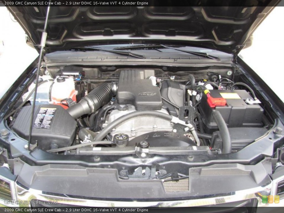 2.9 Liter DOHC 16-Valve VVT 4 Cylinder 2009 GMC Canyon Engine