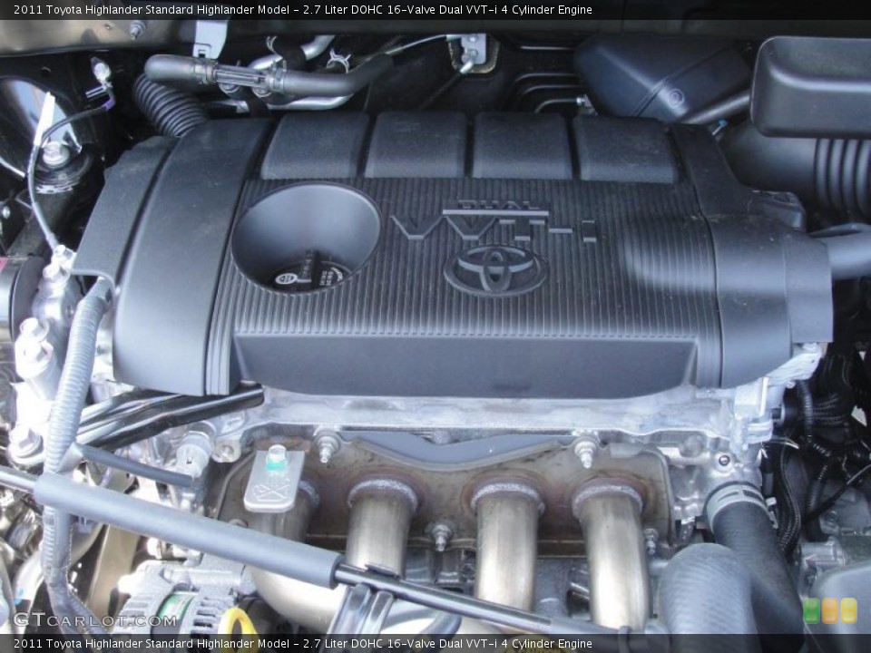 2.7 Liter DOHC 16-Valve Dual VVT-i 4 Cylinder Engine for the 2011 Toyota Highlander #47450830