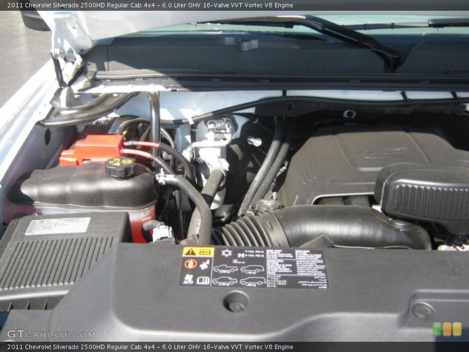 6.0 Liter OHV 16-Valve VVT Vortec V8 Engine for the 2011 Chevrolet Silverado 2500HD #47457400