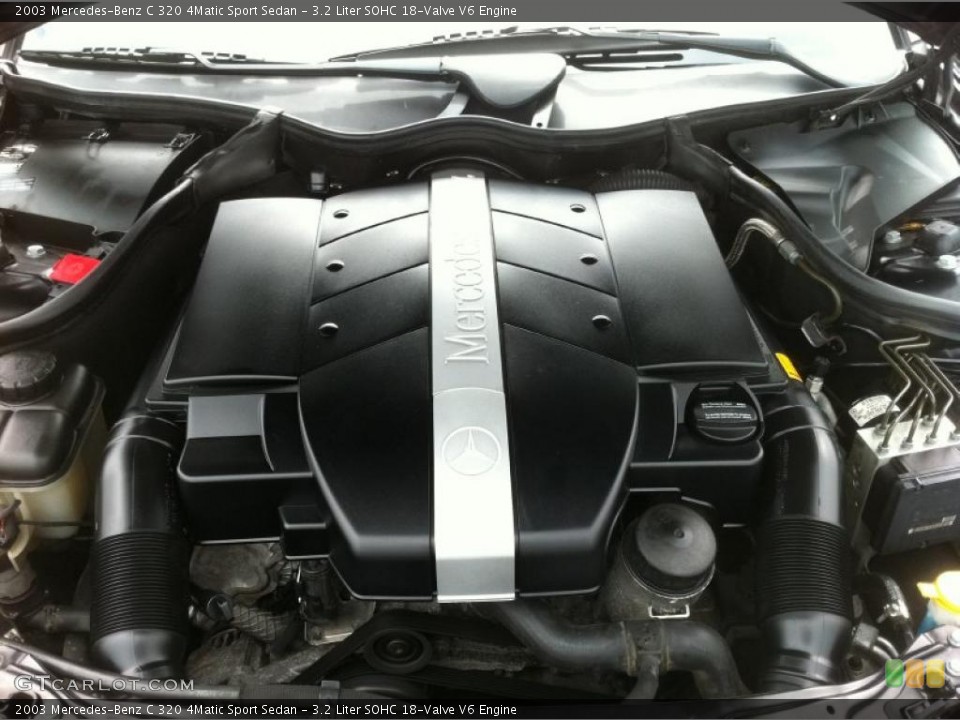 3.2 Liter SOHC 18-Valve V6 2003 Mercedes-Benz C Engine