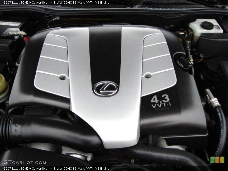 4.3 Liter DOHC 32-Valve VVT-i V8 Engine for the 2007 Lexus SC #47481992