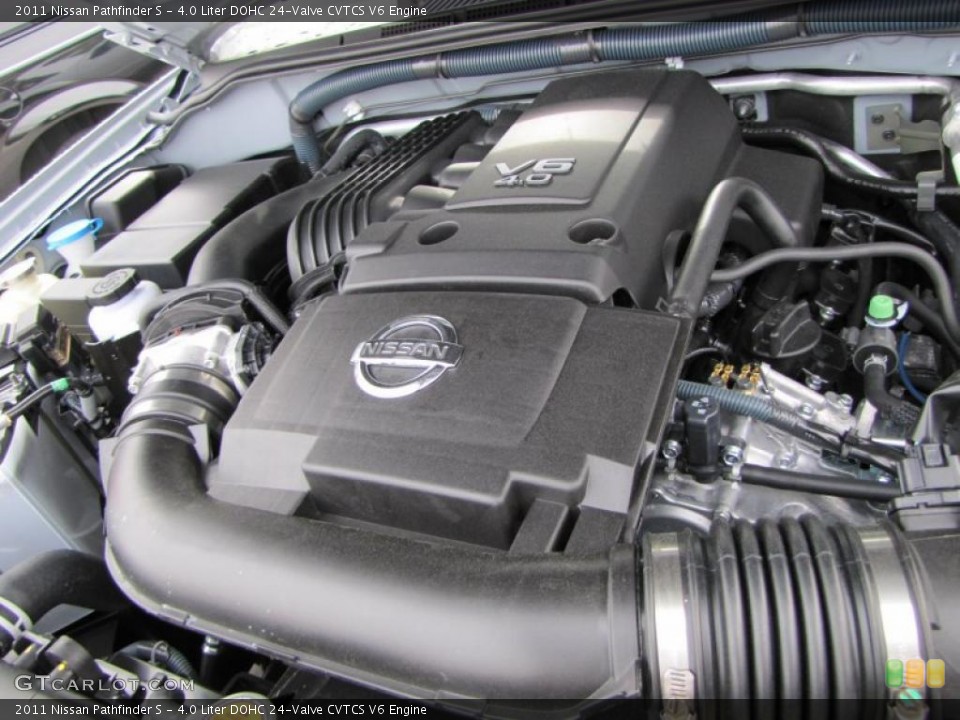 4.0 Liter DOHC 24-Valve CVTCS V6 2011 Nissan Pathfinder Engine
