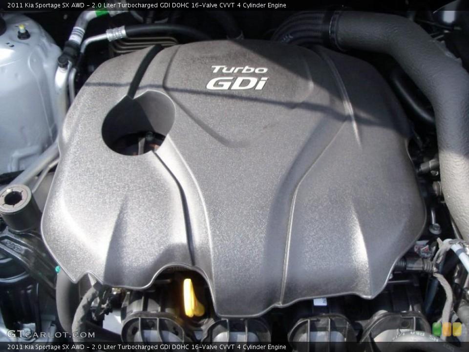 2.0 Liter Turbocharged GDI DOHC 16-Valve CVVT 4 Cylinder Engine for the 2011 Kia Sportage #47502346