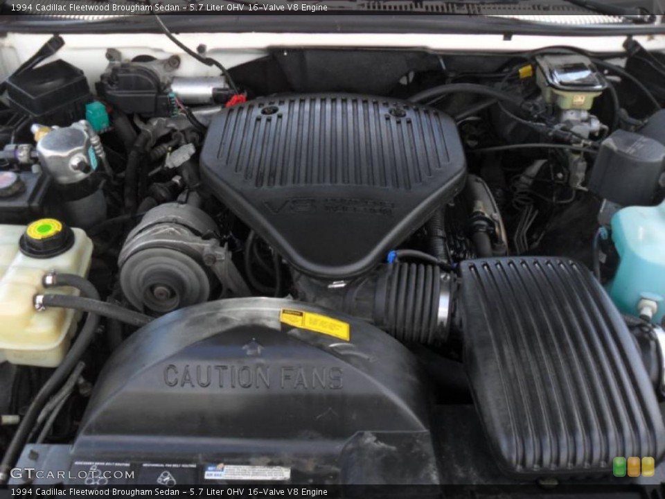 5.7 Liter OHV 16-Valve V8 1994 Cadillac Fleetwood Engine