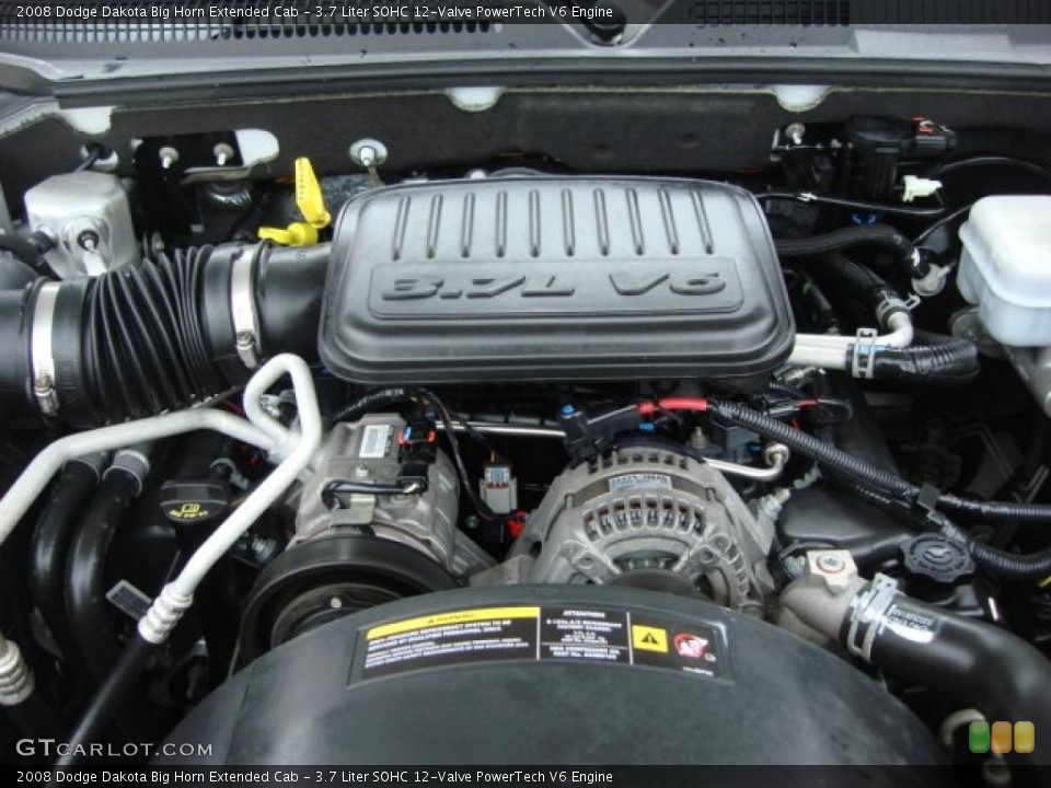 3.7 Liter SOHC 12-Valve PowerTech V6 Engine for the 2008 Dodge Dakota #47509555