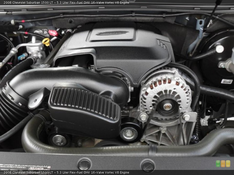 5.3 Liter Flex-Fuel OHV 16-Valve Vortec V8 Engine for the 2008 Chevrolet Suburban #47510731