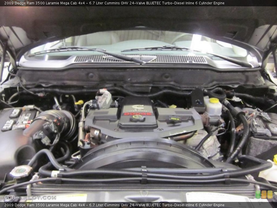 6.7 Liter Cummins OHV 24-Valve BLUETEC Turbo-Diesel Inline 6 Cylinder 2009 Dodge Ram 3500 Engine