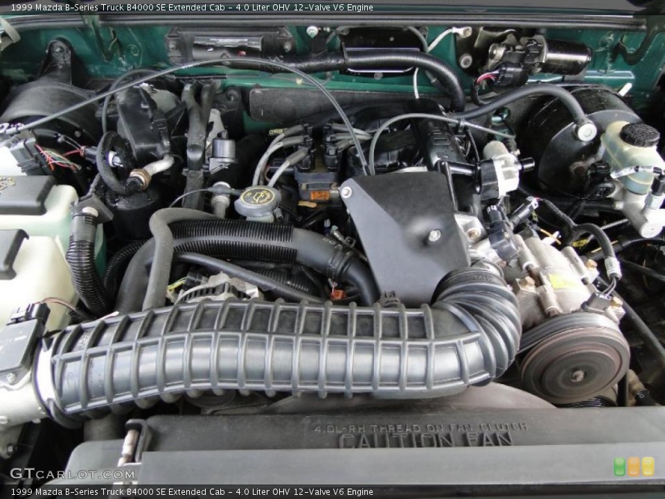 4.0 Liter OHV 12-Valve V6 1999 Mazda B-Series Truck Engine